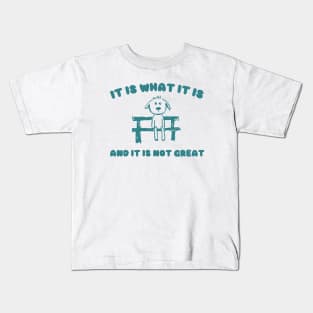 It Is What It Is And It Is Not Great Sweatshirt, Mental Health Sweatshirt, Funny Sweatshirt Women, Meme Sweatshirt, Dog Shirt, Gag Tee Kids T-Shirt